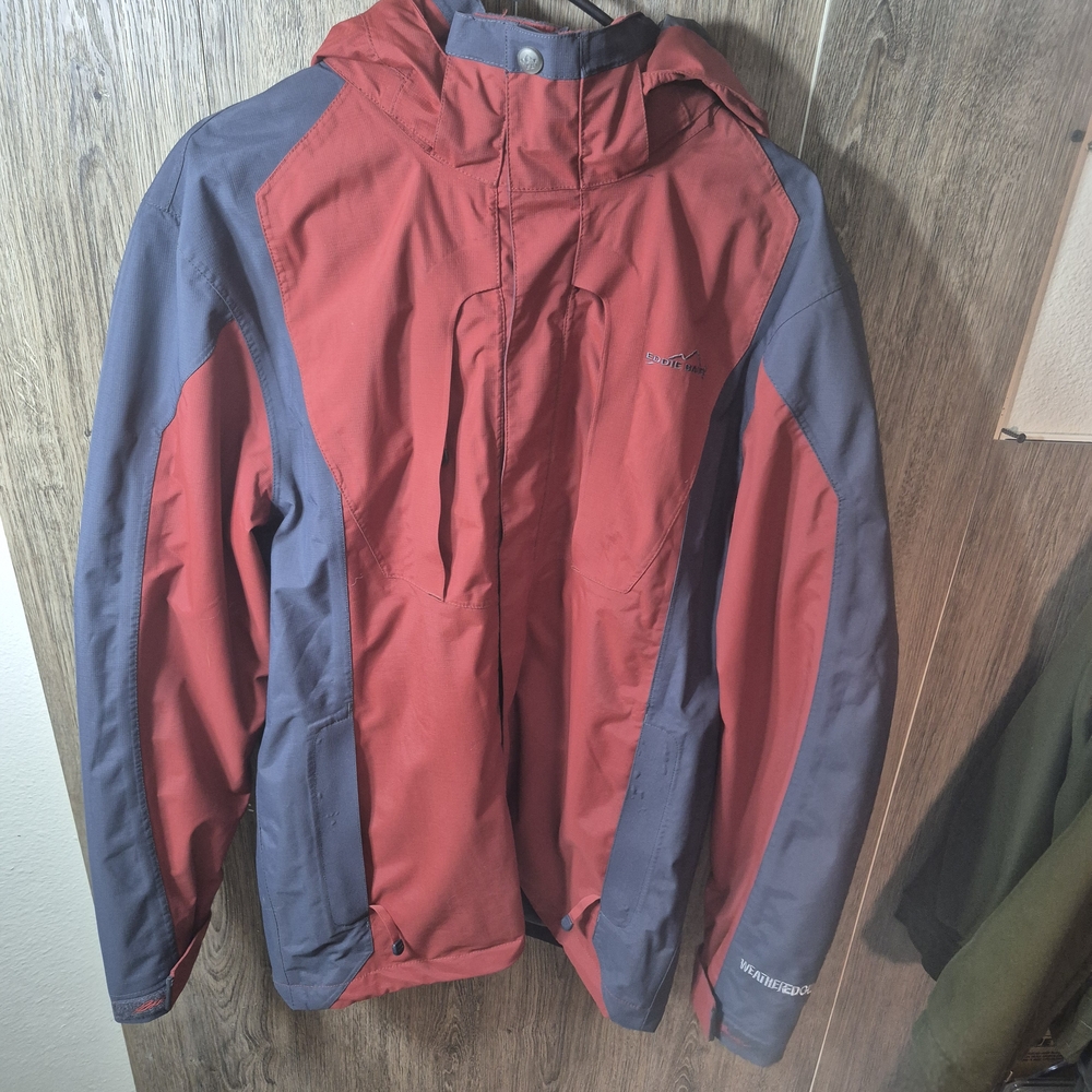 Eddie Bauer Red and Gray Ski Jacket